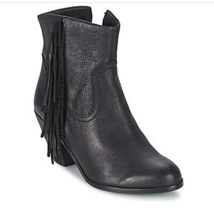 Leather fringe Sam Edelman Booties